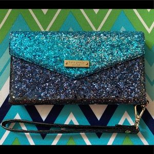 Kate Spade iPhone 6 glitter wristlet folio case!